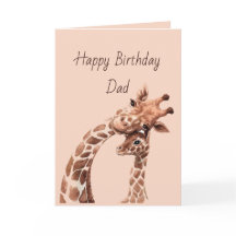 Aniversário Pai Incrível Padre Diversão Giraffe An