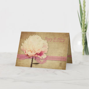 Cartão Aniversário - Pal Secreto - Peões Vintage, Flor