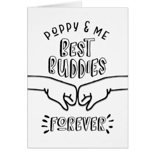 Cartão Aniversário - papoila & mim, os melhores amigos