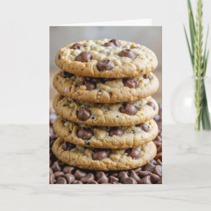 Cartão Aniversário para Cookies Chip de Chocolate Amigo