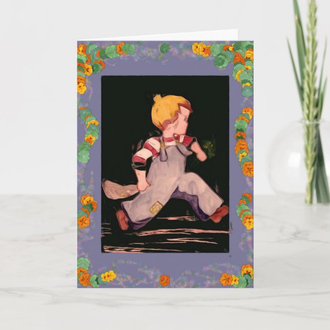 Cartão Aniversário para o Jovem Menino (Frente)