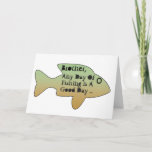 Cartão Aniversário para um irmão, peixe grande da pesca<br><div class="desc">Um peixe grande é caracterizado neste divertimento,  pesca,  aniversário para todo o irmão. Meus cumprimentos engraçados da mente.</div>