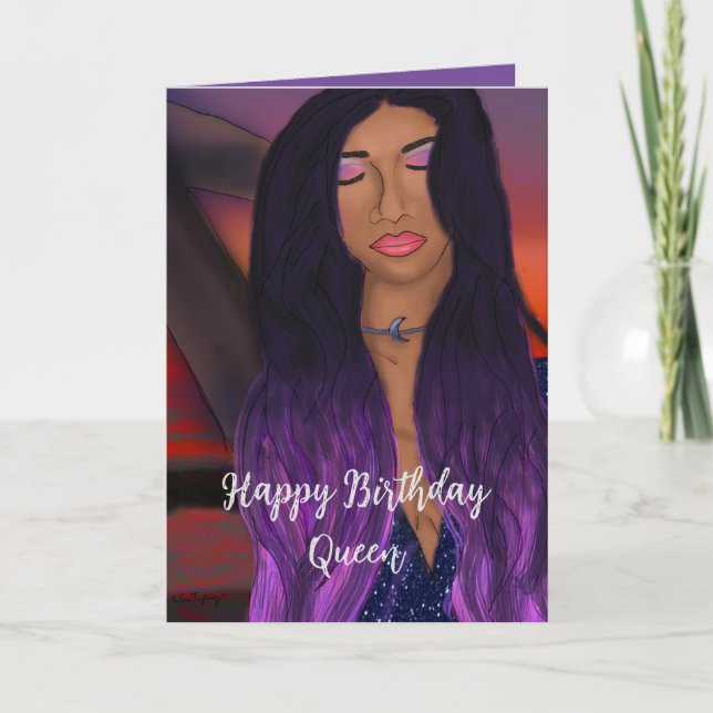 Cartão Aniversário pequeno, 4" x 5,6" Folheto de saudação (Frente)