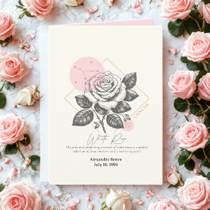 Cartão Aniversário Personalizado da Flor de Nascimento de