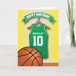 Cartão Aniversário Personalizado Do Esporte De Basquete R