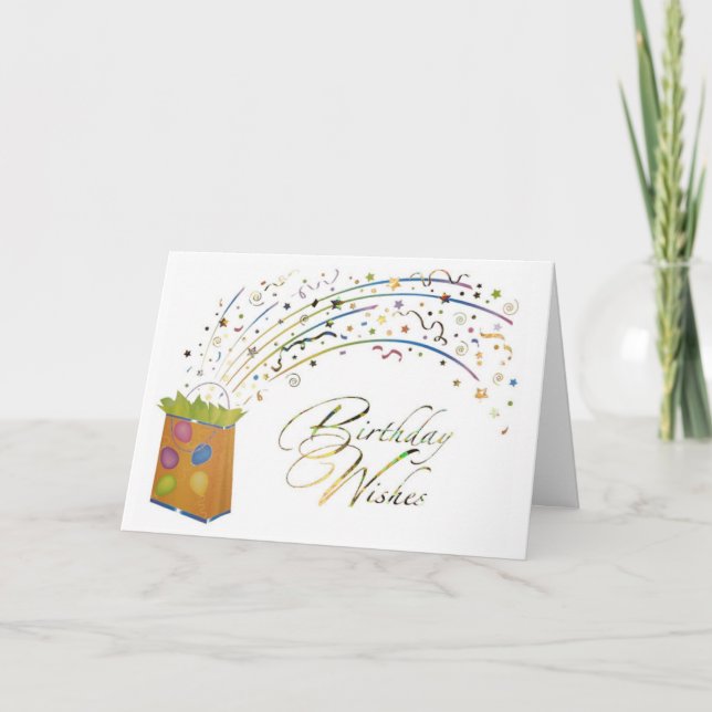 Cartão Aniversário presente (Frente)