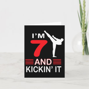 Cartão Aniversário Presente Artes Marciais Oferecem Garot