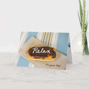 Cartão aniversário-relaxe na rosquinha