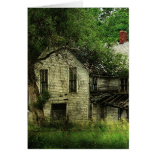 Cartão Aniversário rural abandonado da casa de Missouri