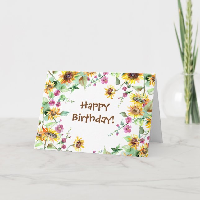 Cartão Aniversário Salmo 118:24 O Dia que o Senhor Fez (Frente)