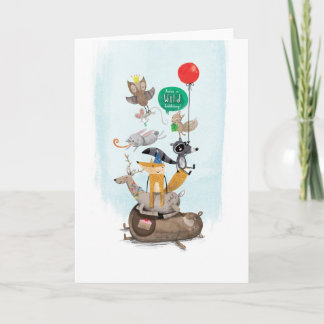 Cartão Aniversário selvagem