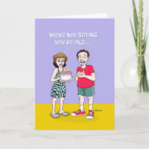 Cartão Aniversário "Time Marches On"