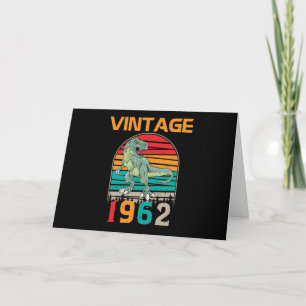 Cartão Aniversário Vintage Retro 1962
