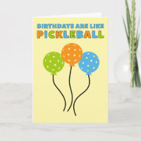 Aniversários São Como Pickleball Engraçado