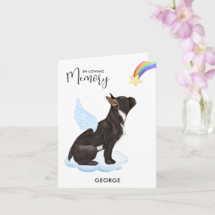 Cartão Anjo Anjo Pet Perde Cachorro Francês Simpatia
