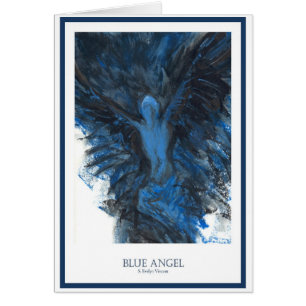 Cartão Anjo azul