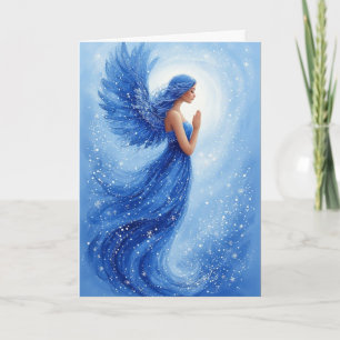 Cartão Anjo Azul Voador