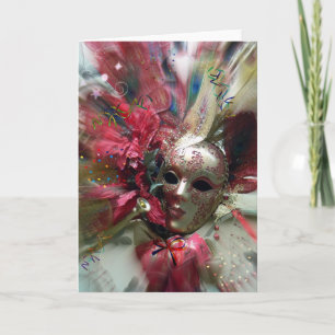 Cartão Anjo da Fantasia Vermelha