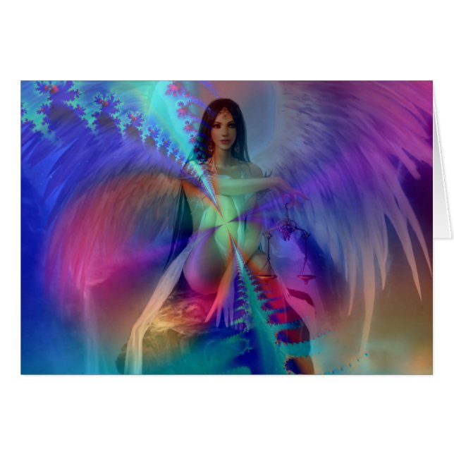 Cartão Anjo da glória (Frente Horizontal)