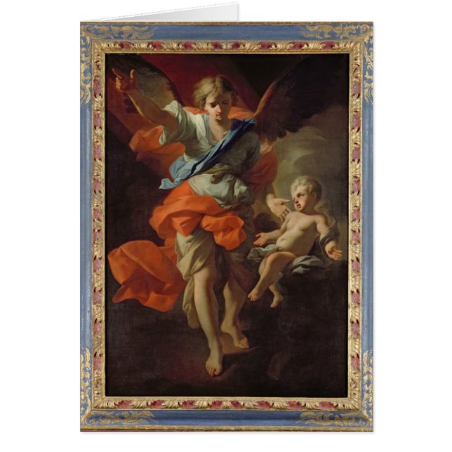 Cartão Anjo-da-guarda, c.1685-94 (Frente)