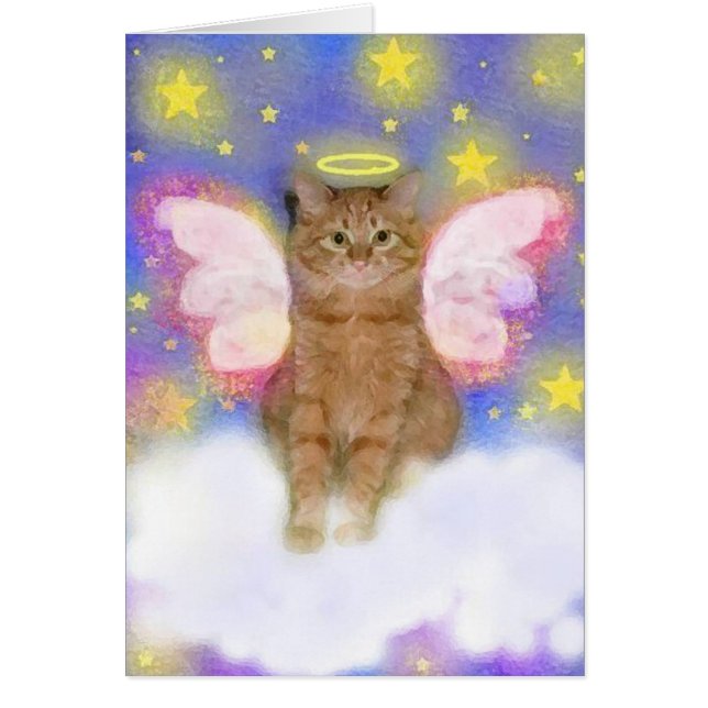 Cartão Anjo-da-guarda dos animais de estimação (Frente)