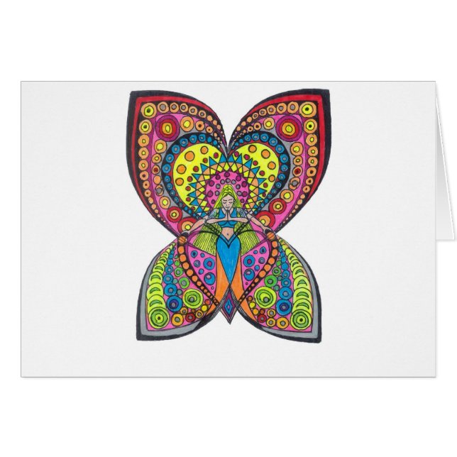 Cartão Anjo da harmonia (Frente Horizontal)