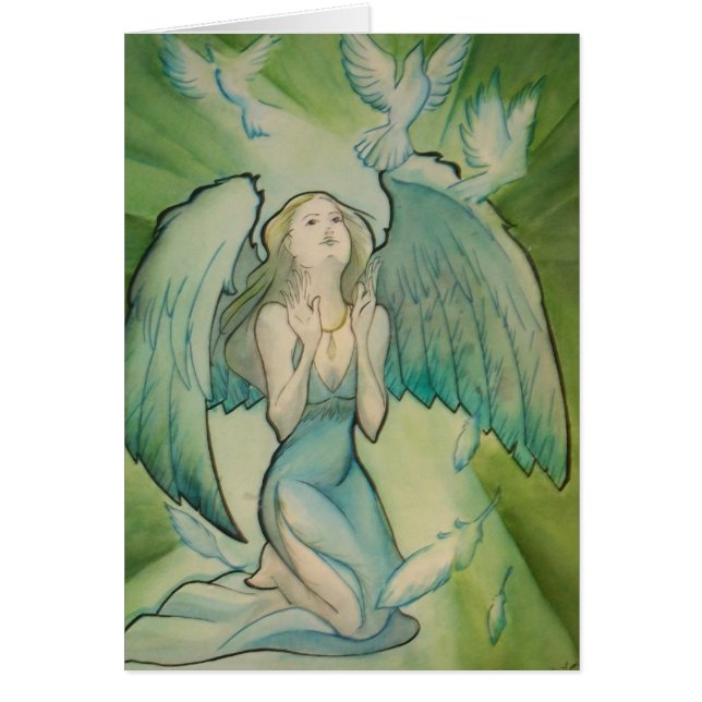 Cartão Anjo da paz (Frente)