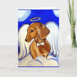 Cartão Anjo Dachshund