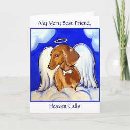 Cartão Anjo Dachshund