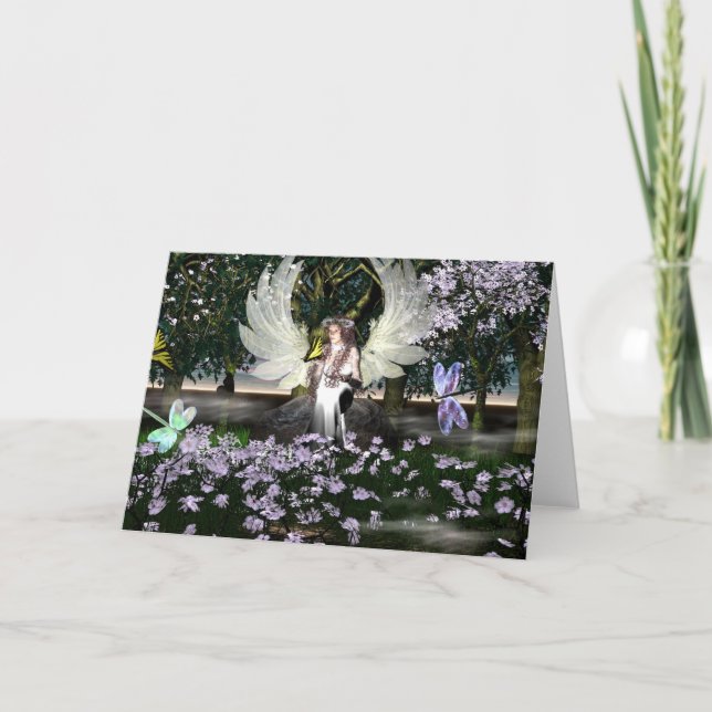 Cartão Anjo de Agradecimento (Frente)