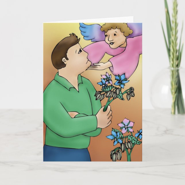 Cartão Anjo de Encorajamento (Frente)