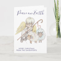 Anjo de Natal com Feriado de Ovelha