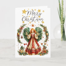 Anjo de Natal com velas acesas Natal