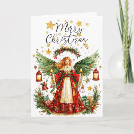 Cartão Anjo de Natal & Presentes de Natal Natal