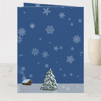 Cartão Anjo de Neve