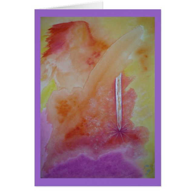 Cartão Anjo do fogo (Frente)