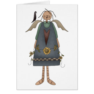 Cartão Anjo do girassol