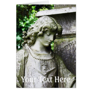 Cartão Anjo do Jardim de outono