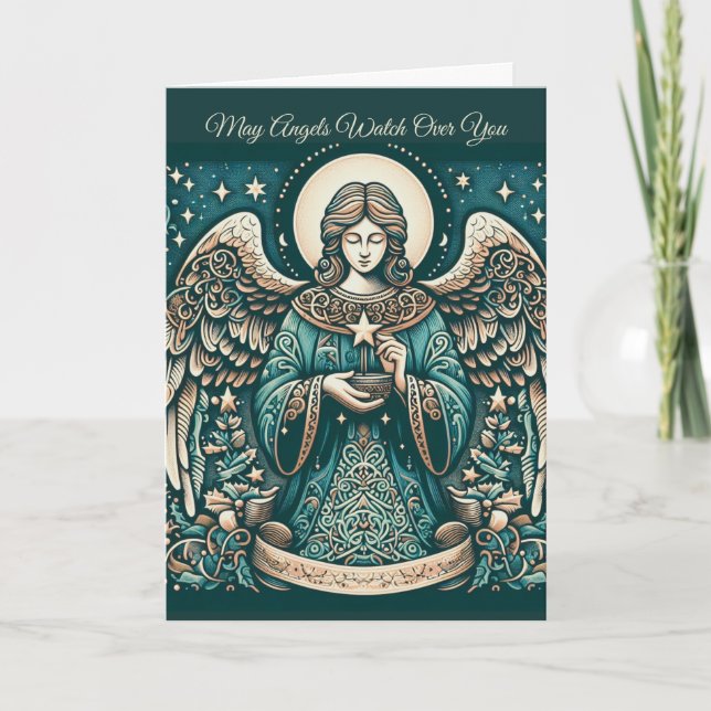 Cartão Anjo Dourado da Paz (Frente)