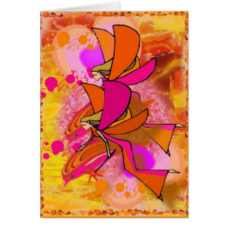 Cartão Anjo e golfinho Dayz ensolarado