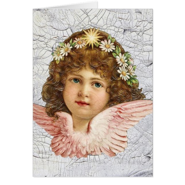 Cartão Anjo estalado (Frente)