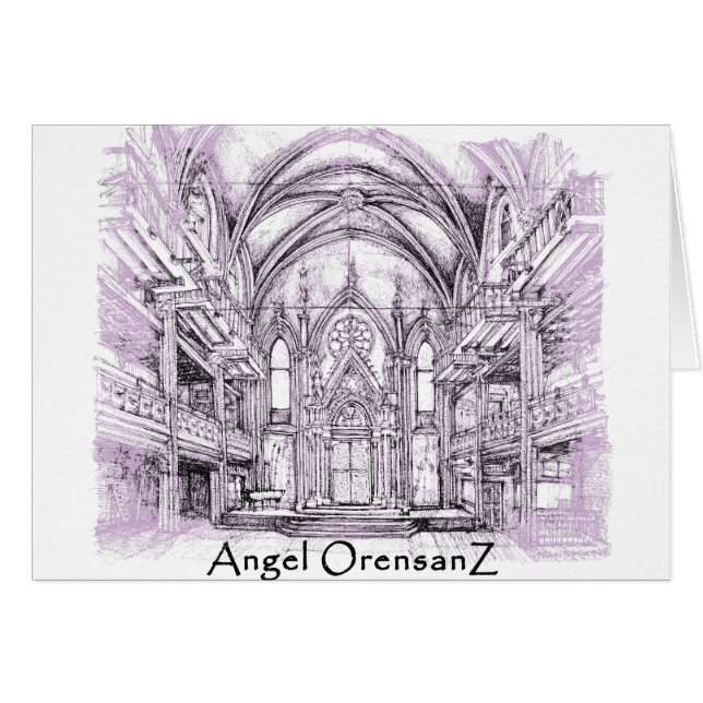 Cartão Anjo Orensanz (Frente horizontal)
