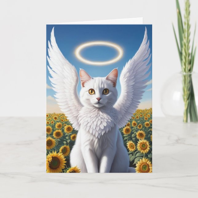Cartão Anjo Persa Branco (Frente)