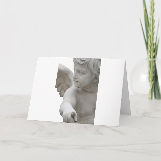 Cartão anjo que aponta em você (Frente)