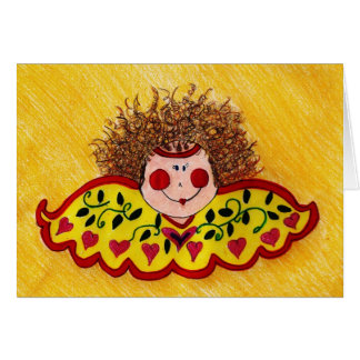 Cartão anjo selvagem do cabelo