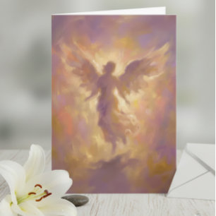 Cartão Anjo Simpatia Espiritual e Pensando em Você