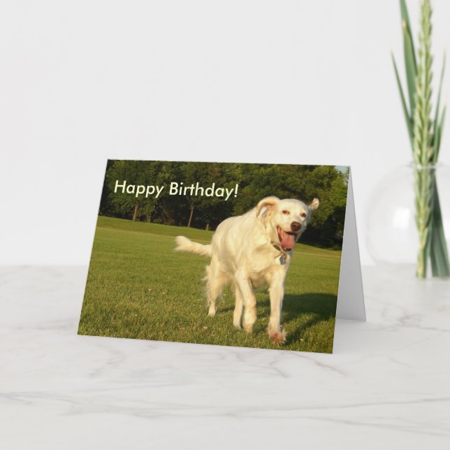 Cartão Anjo Sorrindo, Feliz Aniversário! (Frente)