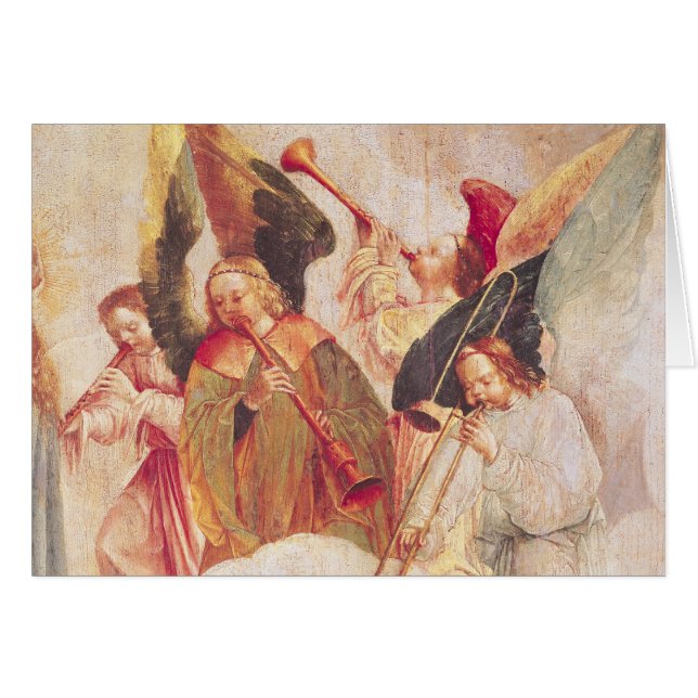 Cartão Anjos musicais (Frente Horizontal)