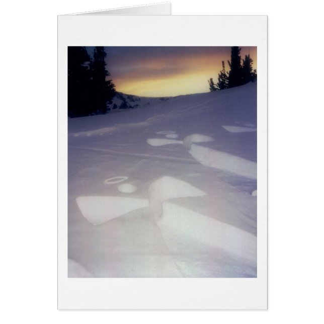 Cartão Anjos no por do sol (Frente)