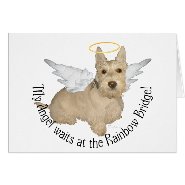 Cartão Anjos Wheaten Scottish Terrier (Frente Horizontal)